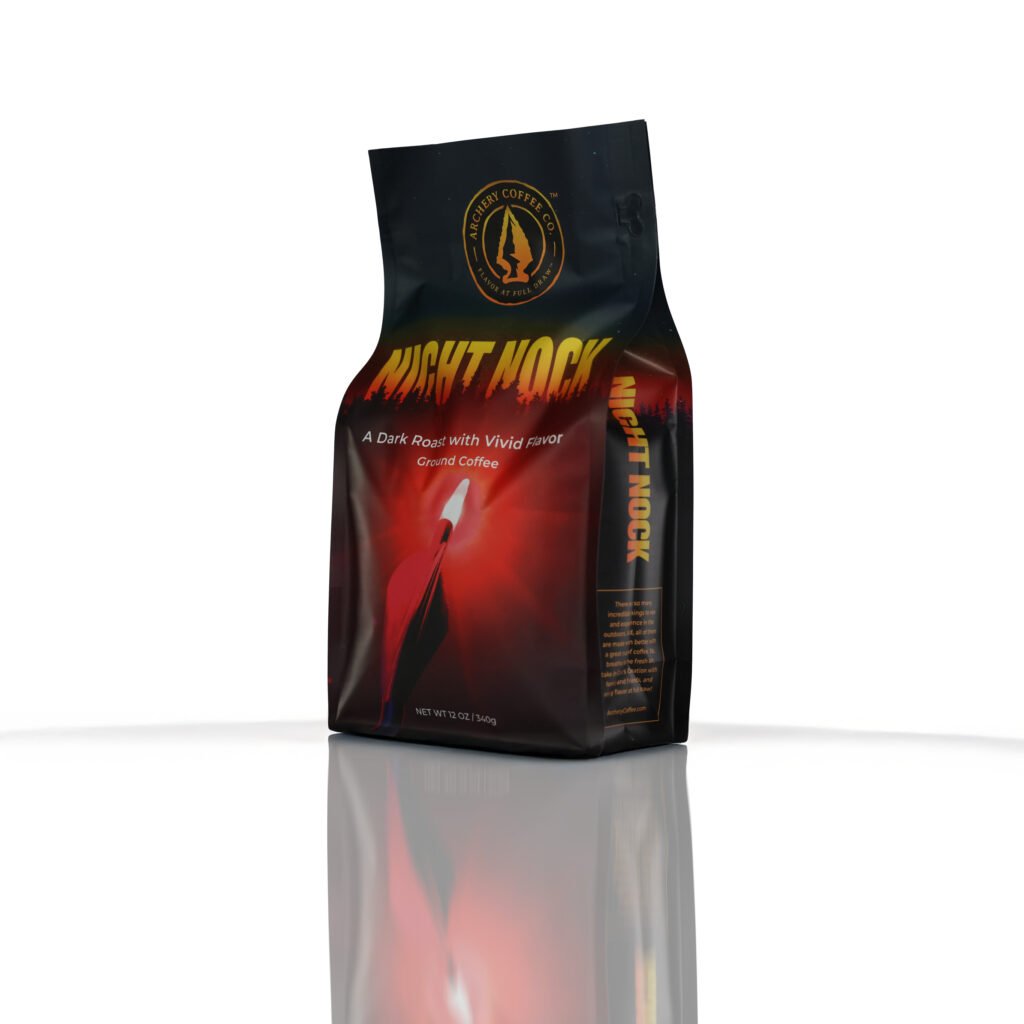 Archery coffee night nock dark roast coffee