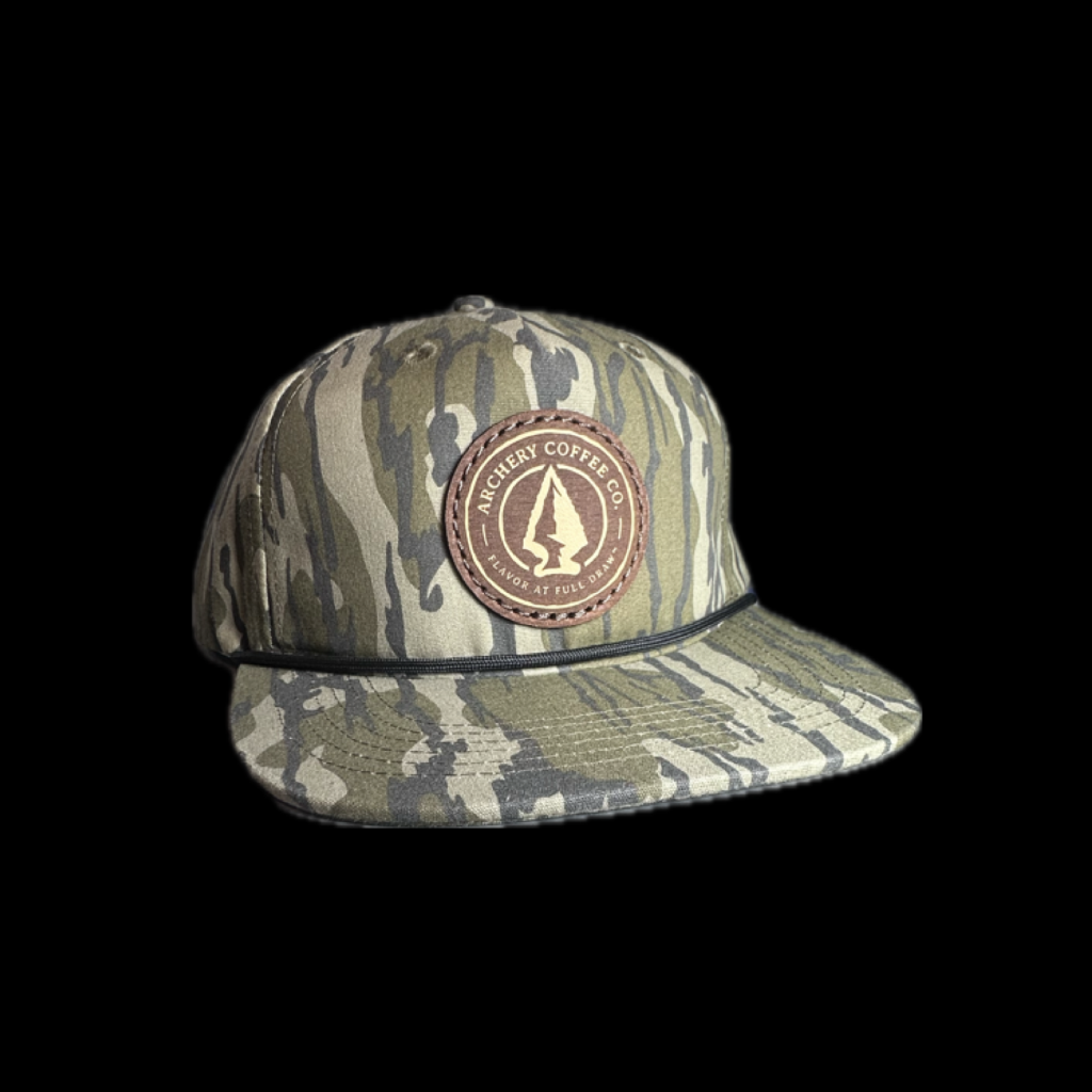Archery Coffee Leather Patch Hat Bottomland Goat Rope