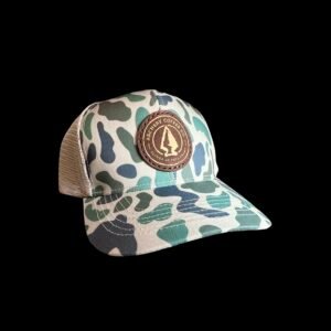 Archery Coffee Leather Patch Hat Marsh and Sand Slate